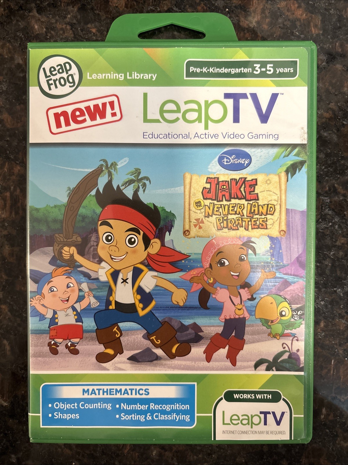 Leap Frog Leap TV Disney Jake and the Never Land Pirates Educational Video Game