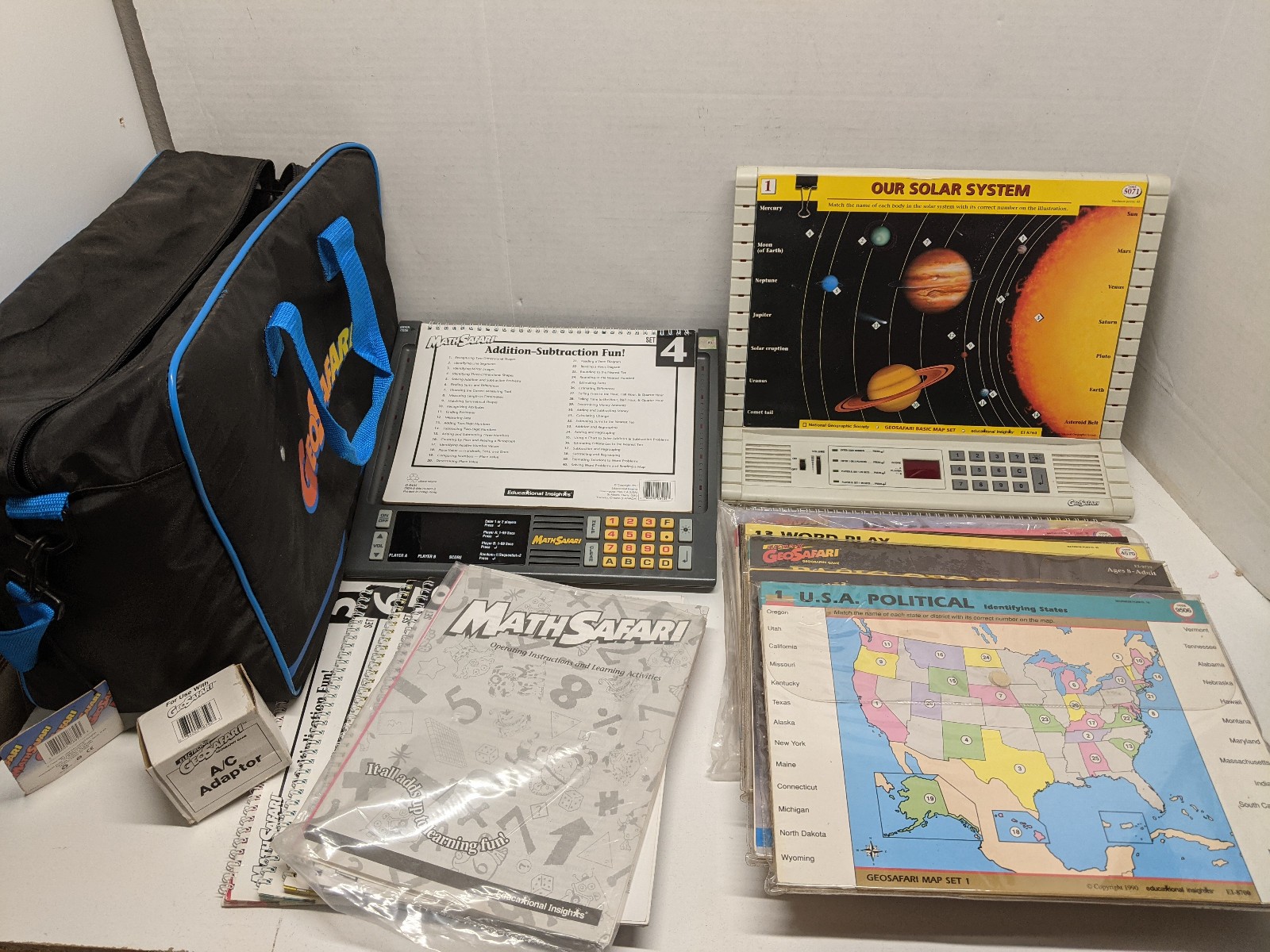 Large Lot of GeoSafari & MathSafari Learning Game plus Modules – Tested/Working