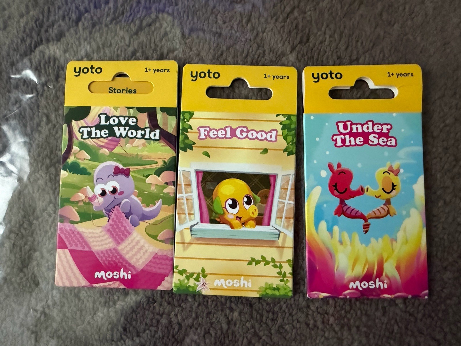 Yoto Feel Good, Under The Sea, Love The World Moshi 3 Pack Audiobook