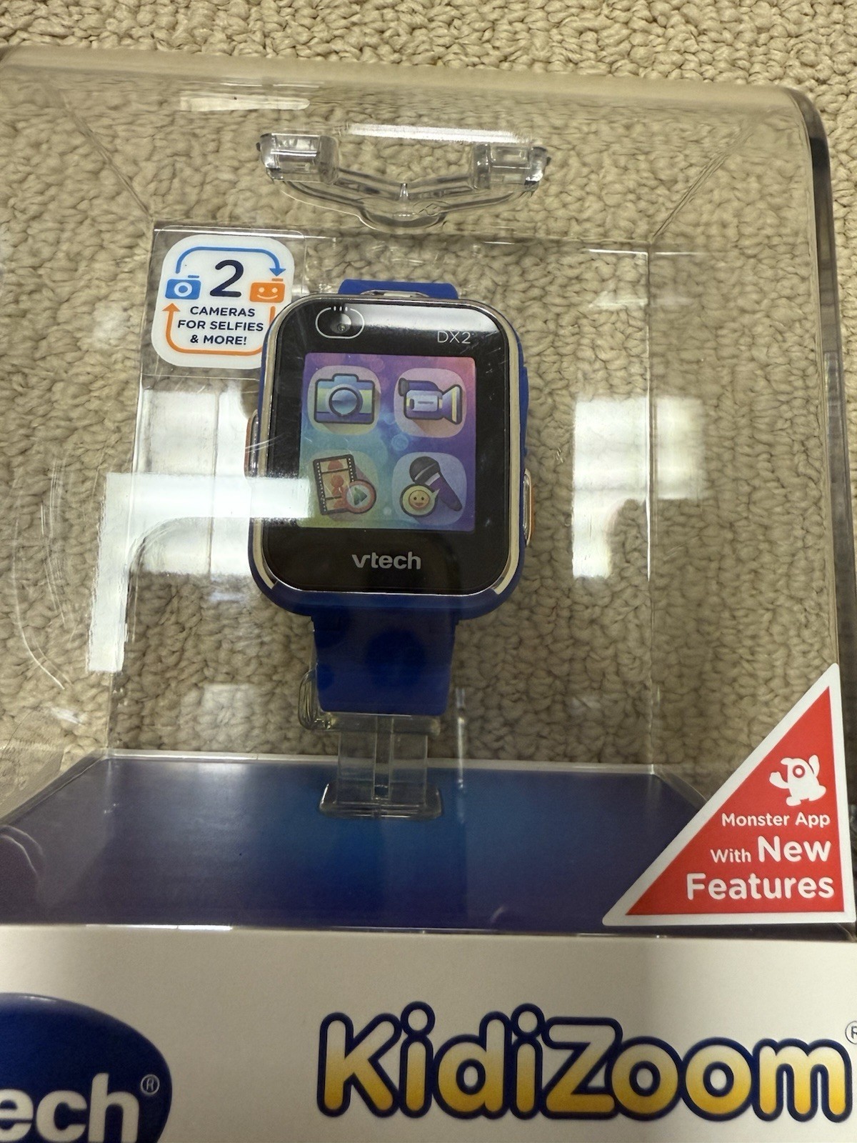 VTech Kidizoom DX2 Blue Smart Watch Interactive Game System, Blue, New Sealed
