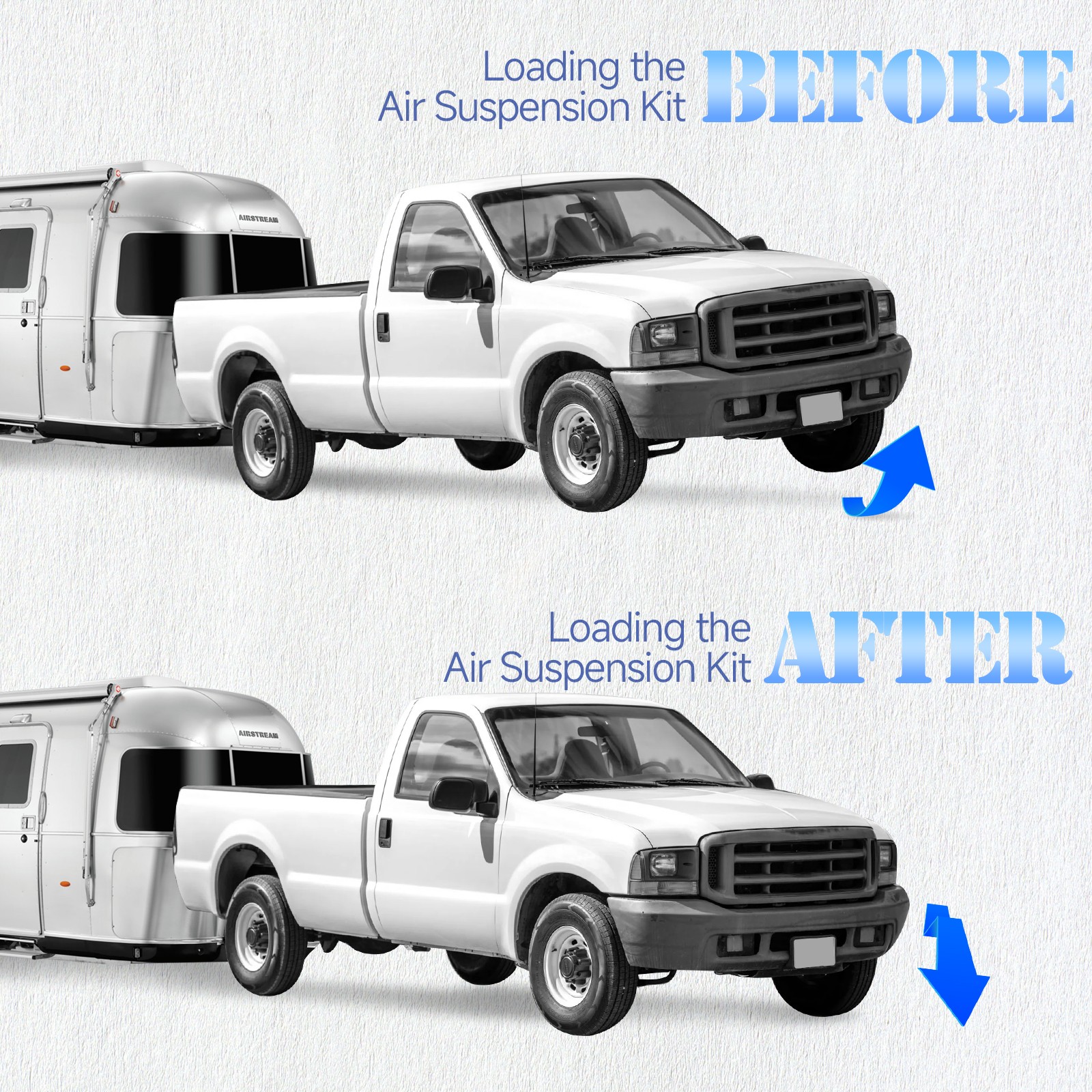 Rear Air Suspension Bag Over Load Tow Kit fit for Ford F250 2wd/4wd Truck 99-04