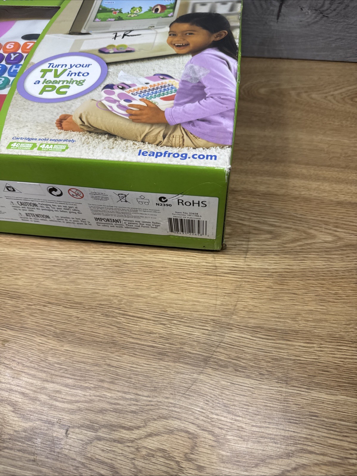 LeapFrog Clickstart My First Computer Wireless Keyboard New Sealed