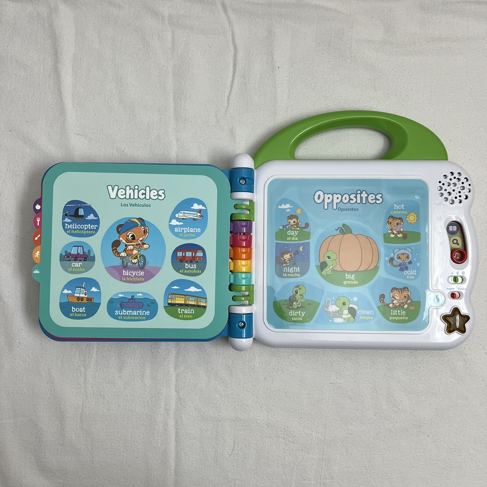 LeapFrog Learning Friends 100 Words Book Electronic Bilingual, Tested & Works