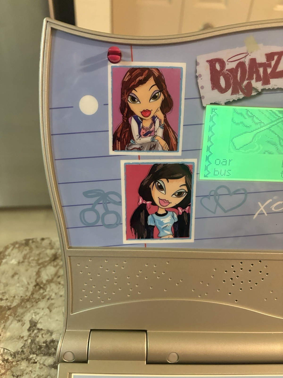 2006 Bratz Cyber Style Learning Laptop Spell Grammar Games Tested No Mouse VTG