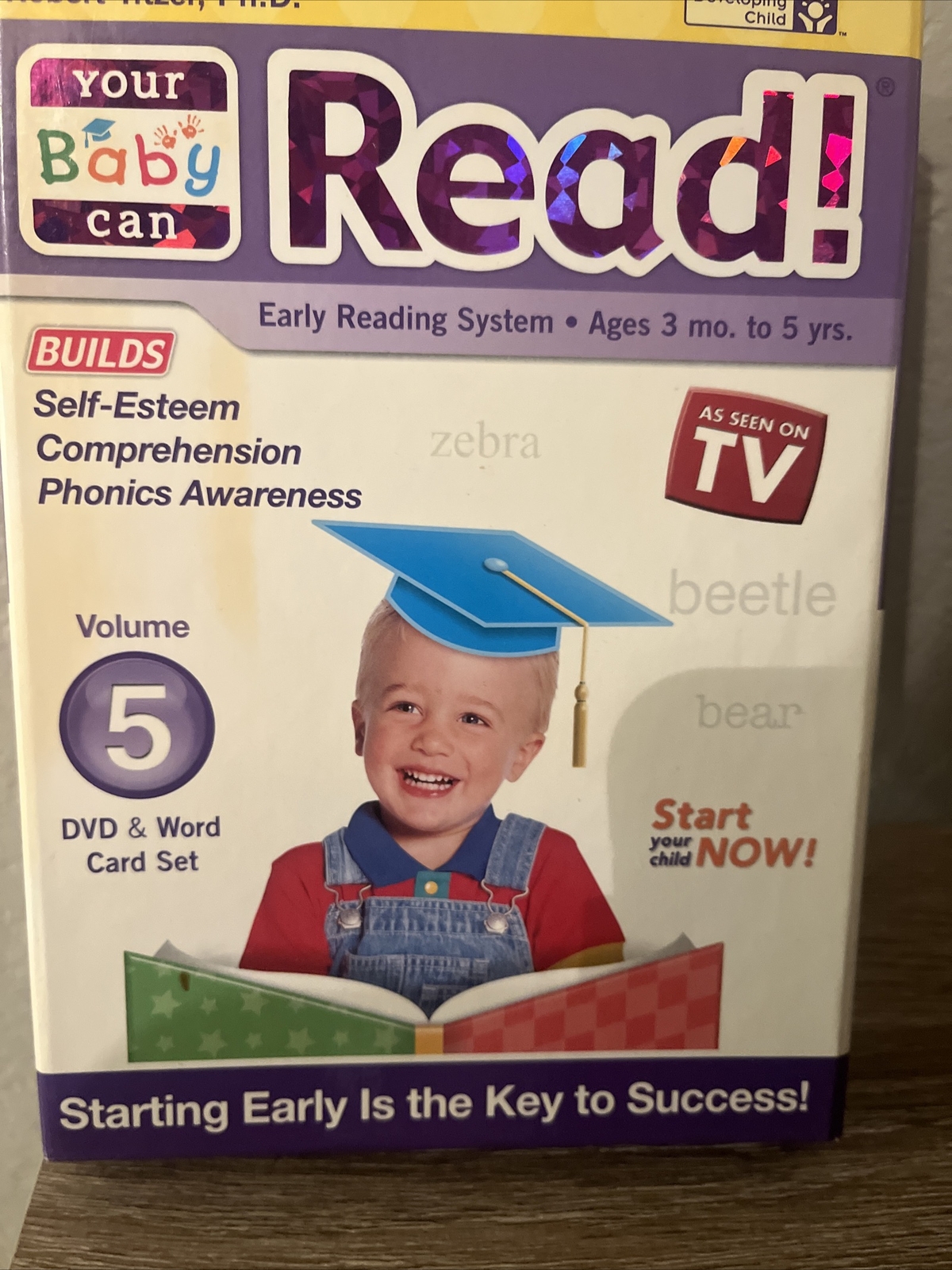 As Seen On TV Read! Robert Titzer Volume 5 DVD and Word Card Set. Early reading