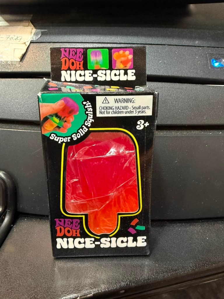 PINK & YELLOW Needoh NICE-SICLE Popsicle Nicesicle Jelly Squishy Toy NEE DOH NEW
