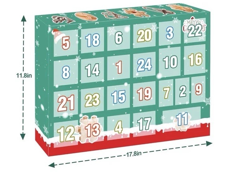 Advent Calendar 2025-24 Days of Brain Teaser Puzzles Toys Kit – Christmas Cou…