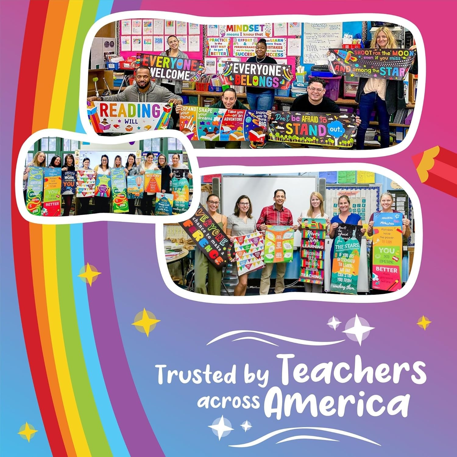 Vibrant Preschool ABC and Numbers Wall Art – 11 Non-Laminated Education Posters