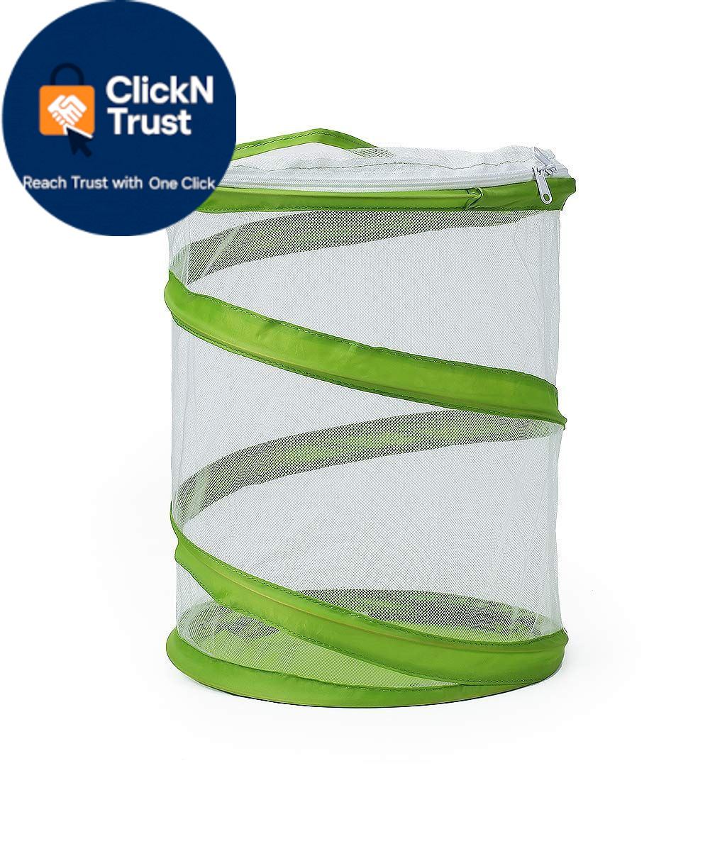 RESTCLOUD Pop-up Insect and Butterfly Habitat 9.0″L x 9.0″W x 11.0″H, Clear