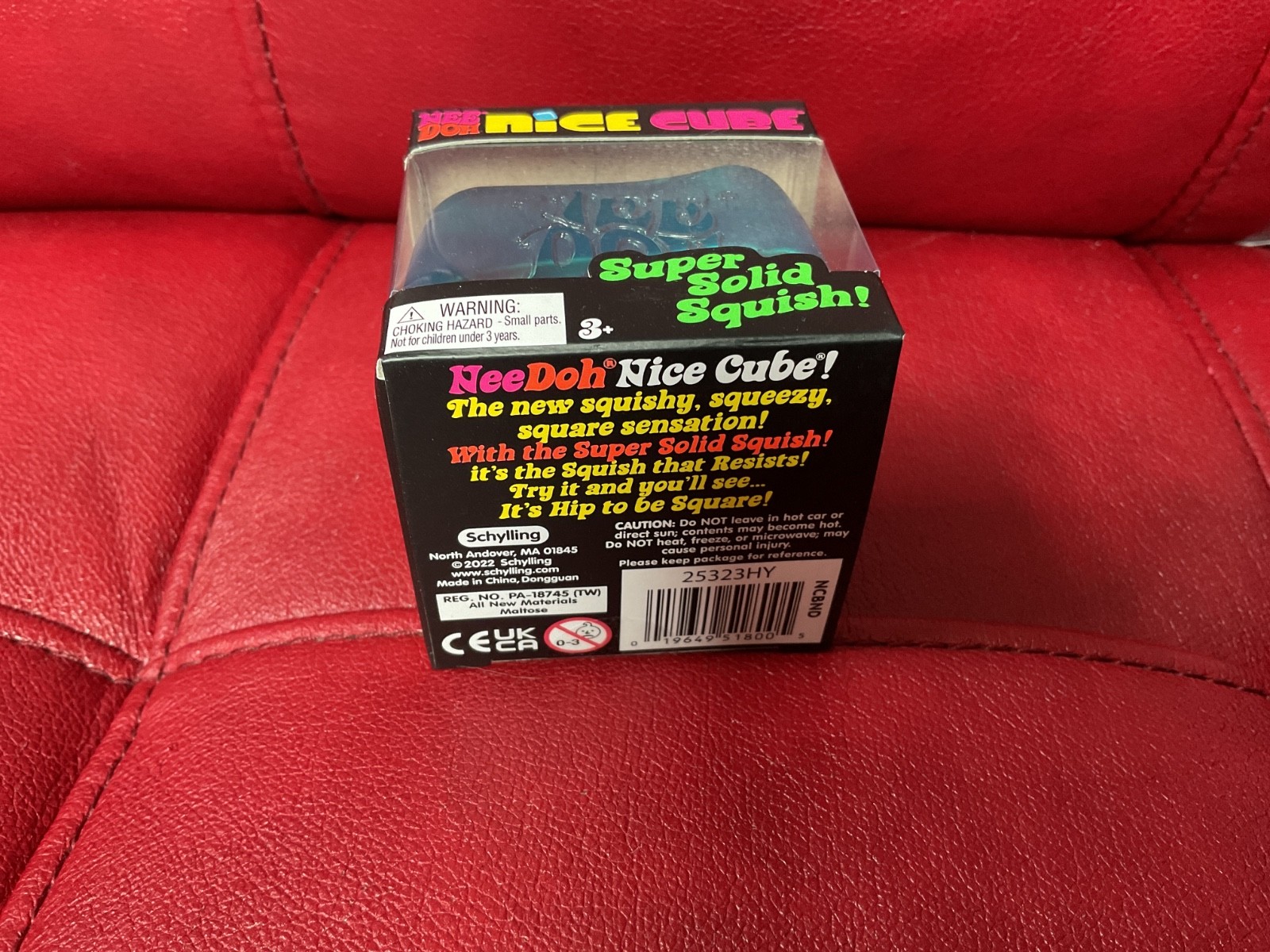 Blue NeeDoh Nice Cube *Brand New AUTHENTIC FREE FAST SHIPPING! Nee Doh