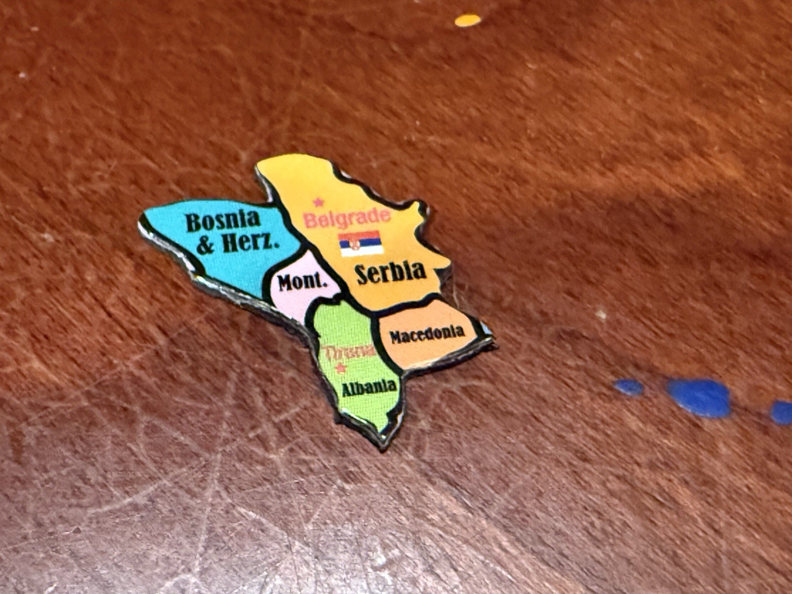 Ata-Boy Magnetic World Map Play-n-Learn Serbia 1