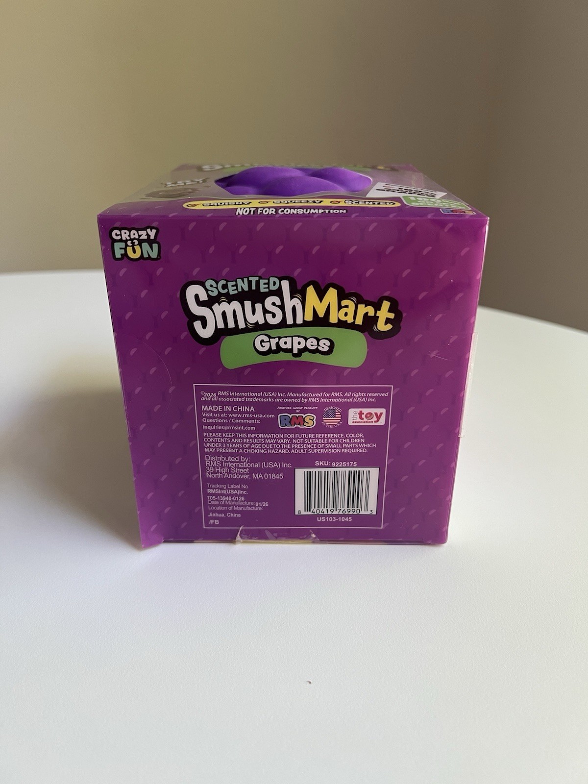 🍇 Smush Mart Scented Grapes JUMBO VIRAL SQUISHY 6” RMS USA Crazy Fun