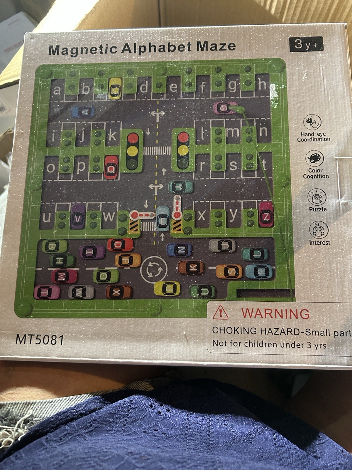 Magnetic Alphabet Maze Educational Toy MT5081 for Kids Ages 3 and Up