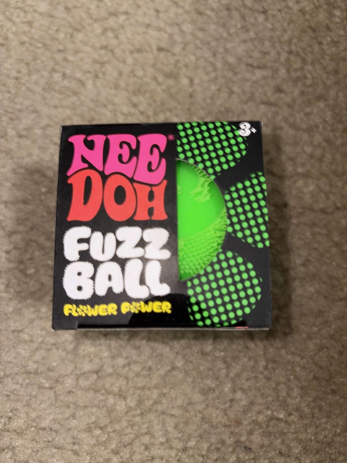 Schylling Nee Doh Flower Power Fuzz Ball Green Authentic & Unopened