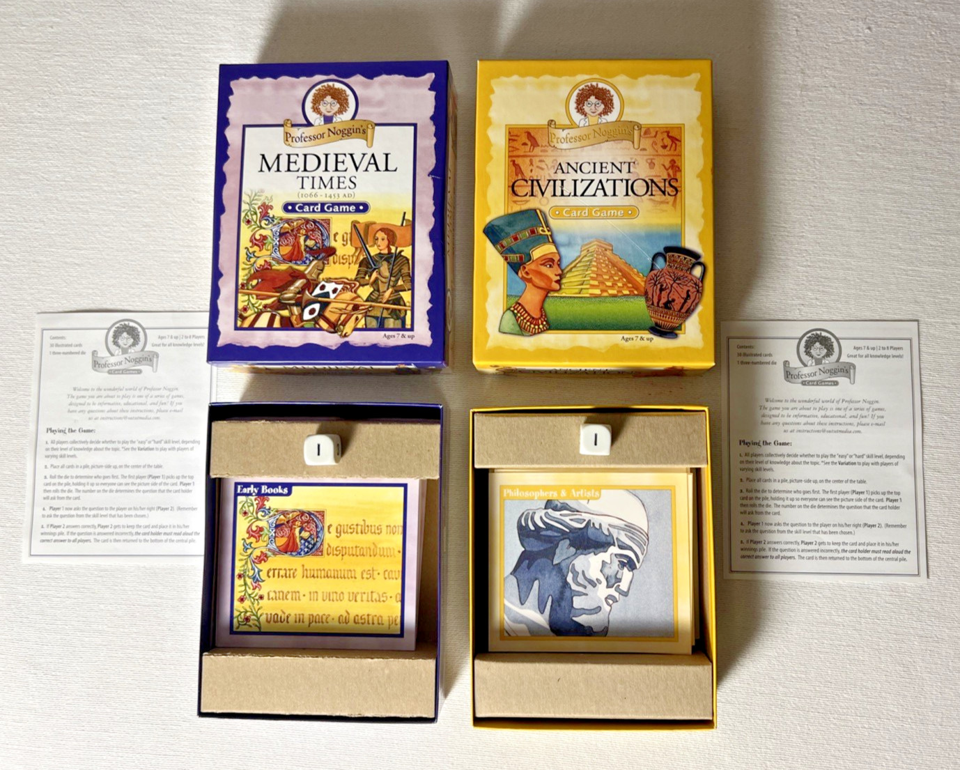 Professor Noggin’s MEDIEVAL TIMES & ANCIENT CIVILZATIONS Games, Complete