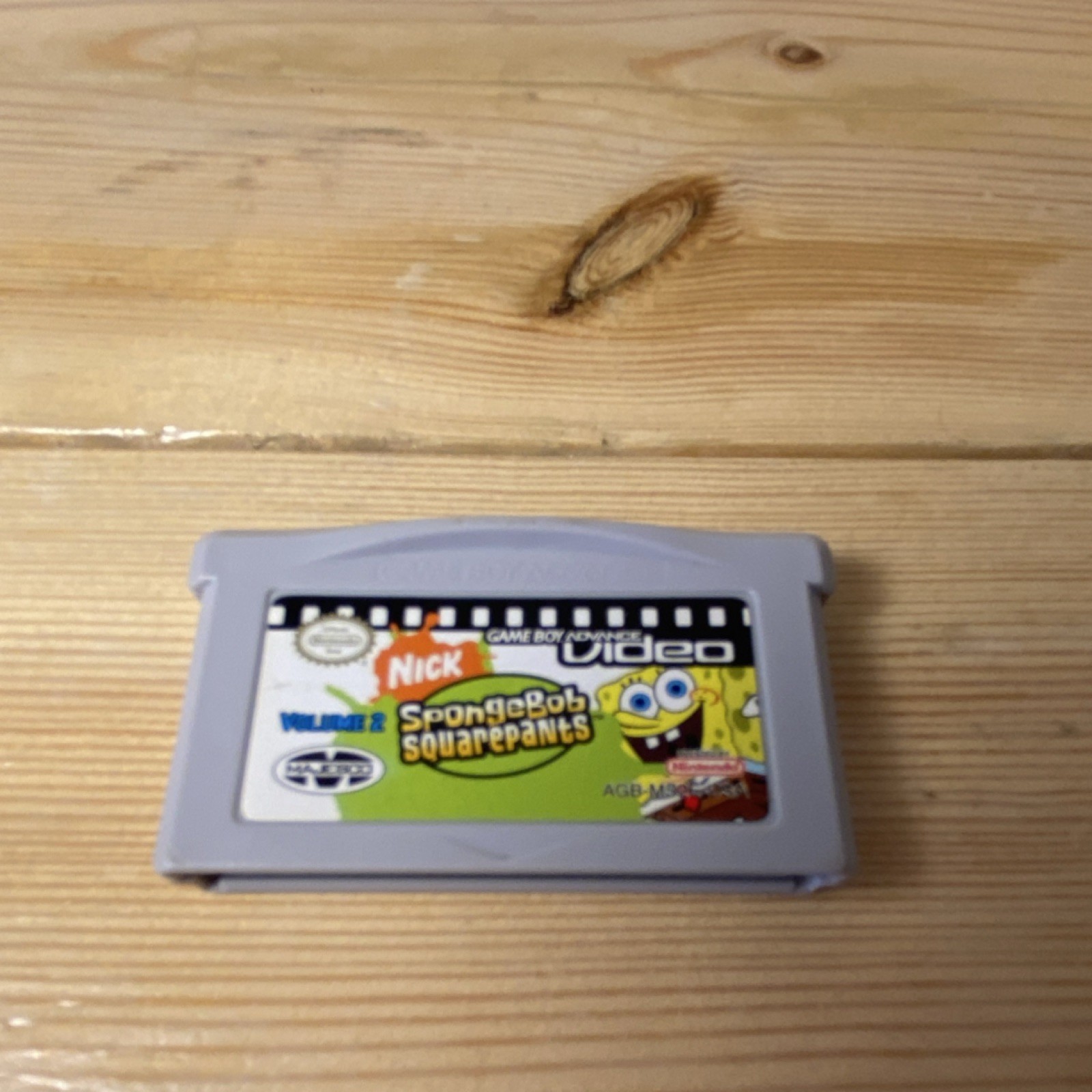 Nintendo Game Boy Advance Video Cartridge SpongeBob SquarePants Volume 2