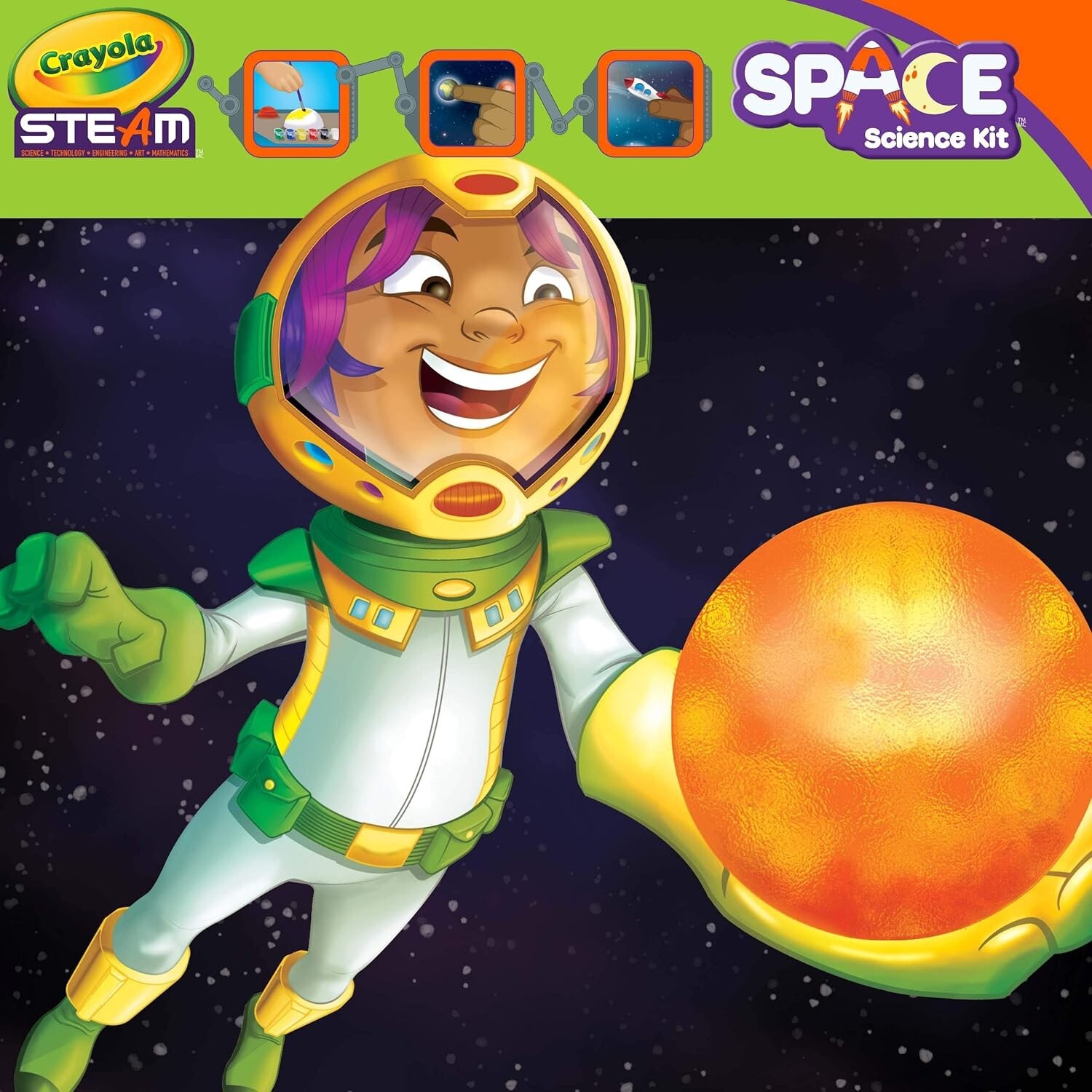Crayola STEAM Solar System Science Kit Educational Toy Gift for Kids Ages 7 – 10