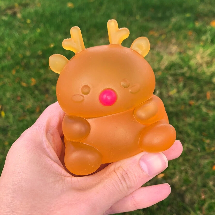 Super Duper Sugar Reindeer Squisher – Christmas – Stocking Stuffer – Squishy Toy