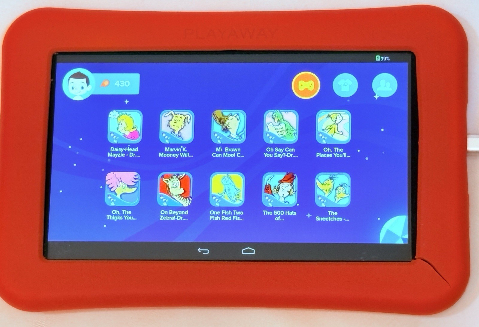 Lot- 12 Playaway Launchpad Kids Tablets w/ 1 Charger Adapter (Ages 3+)