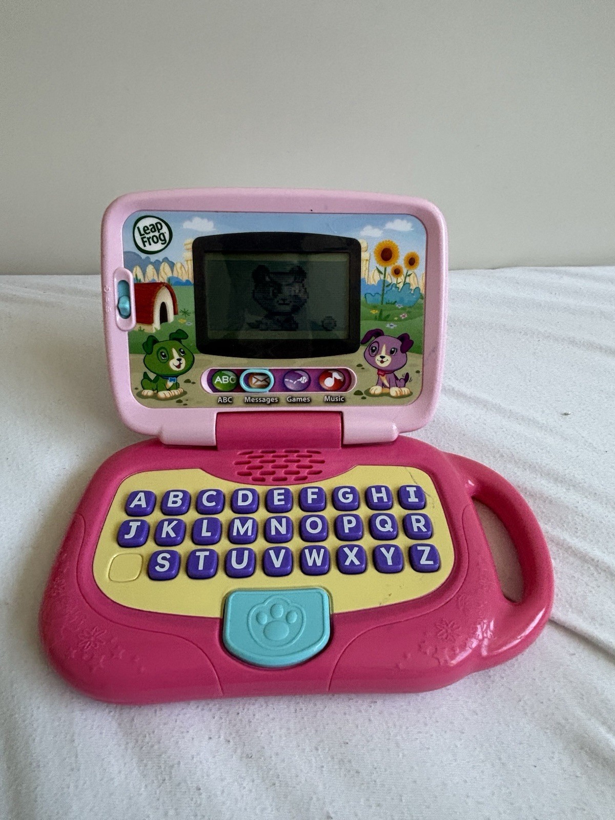 LeapFrog My Own Leaptop Laptop Tablet Computer For Kids Pink Tested Works