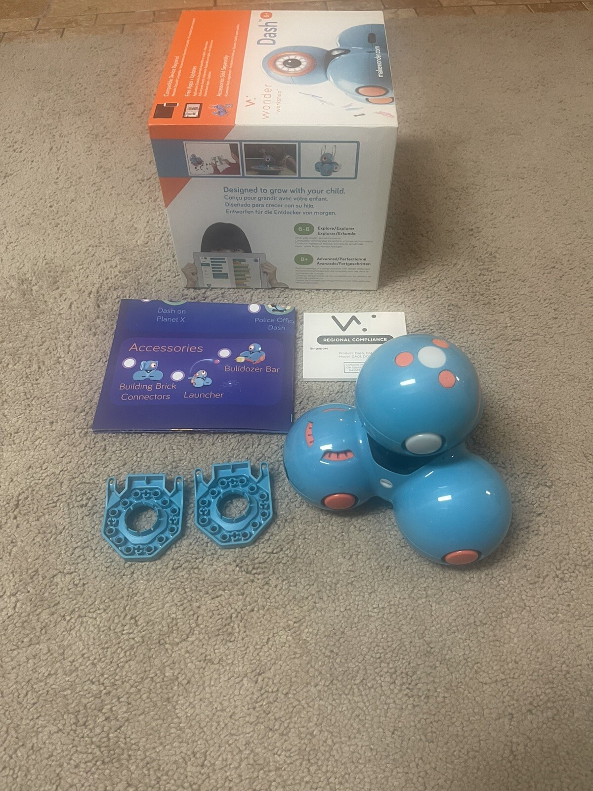 Wonder Workshop DA01 Dash No Charger Tested- Works