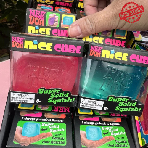 Needoh Nice Ice Baby 4 Pack Mini Cubes Squishy Stress Fidget Toy Authentic