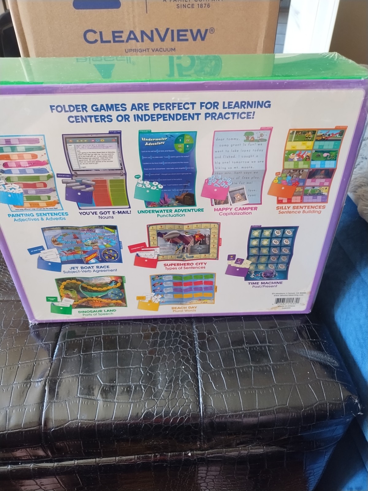 Lakeshore Grammar & Writing Elementary Folder Games Grades 2-3