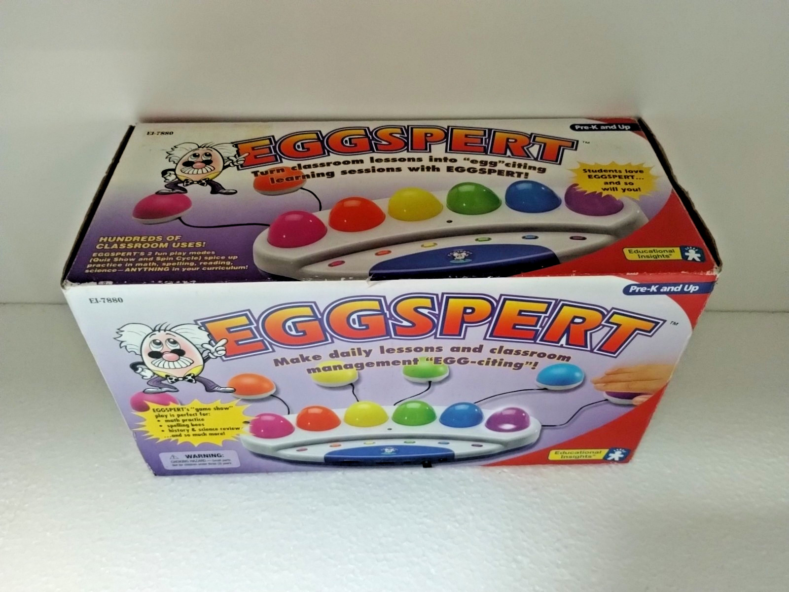 Eggspert Buzzer Game EI-7880 2001 Complete Set Educational show lights Classroom