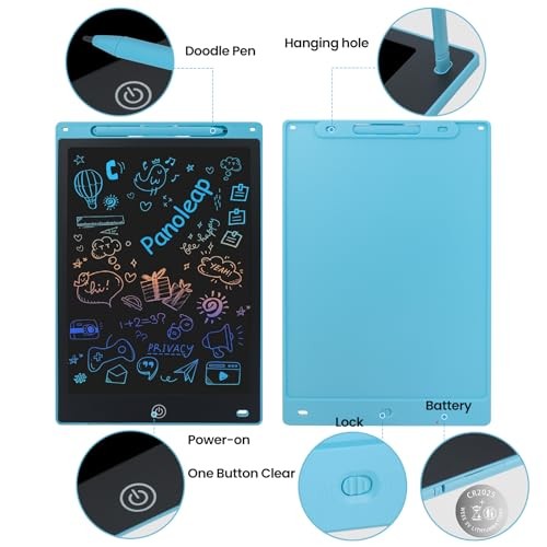 12 Inches LCD Writing Tablet for Kids and Adults – Reusable,Erasable Blue