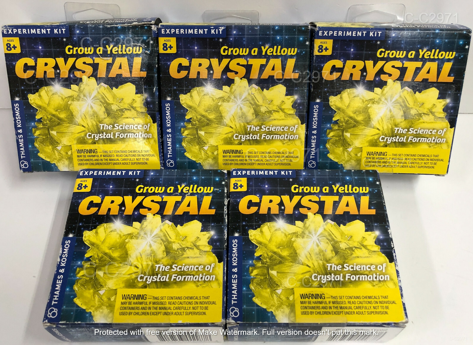 Magic Crystal Growing Kit Mystic Garden Science Experiment Blue Red Yellow Green