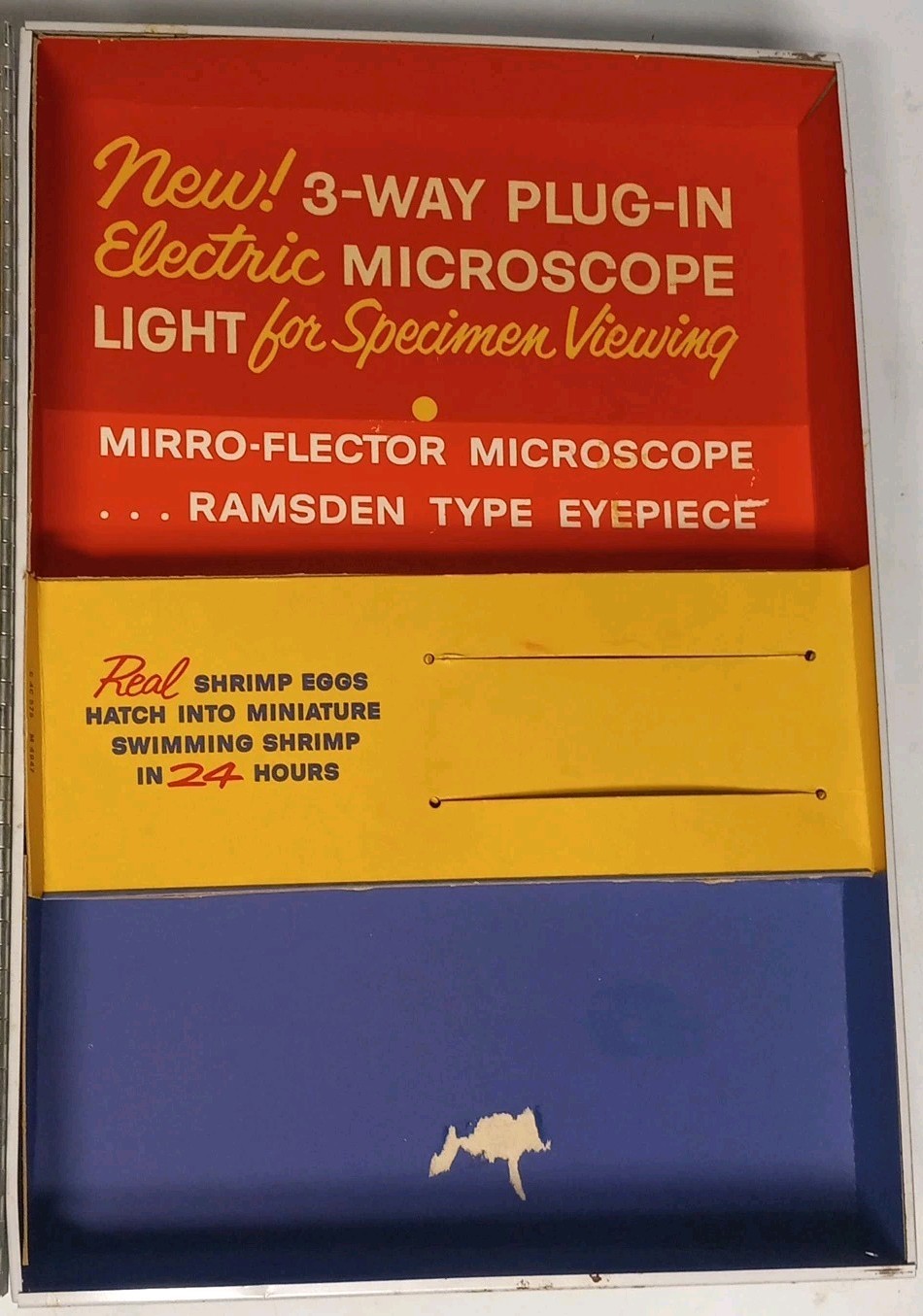 Vintage Gilbert Microscope + Lab Set Metal Case 1960s Kids Toy Science Pre-Owned