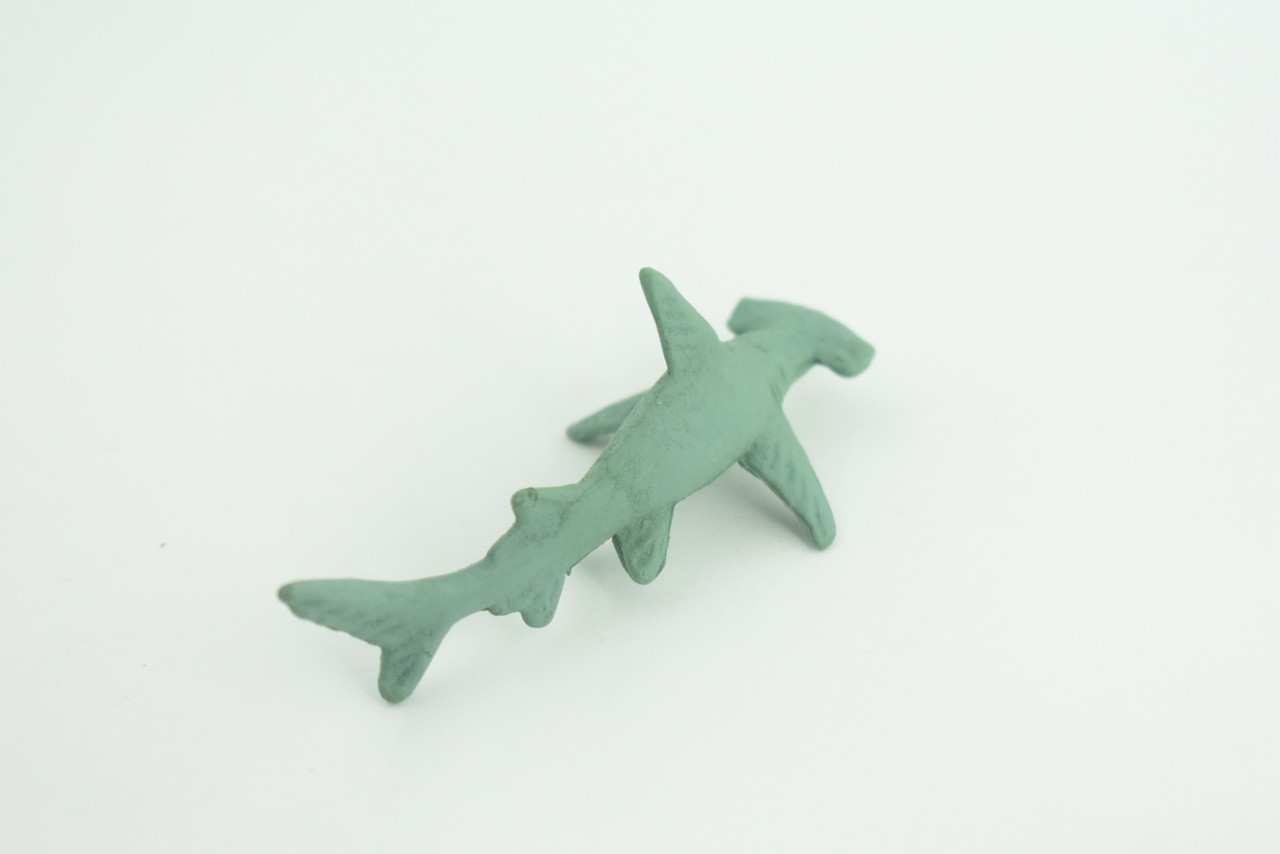 Toy Green Hammerhead Shark, Realistic, Model, Toys, Gift, 3 Inches CWG51 B197