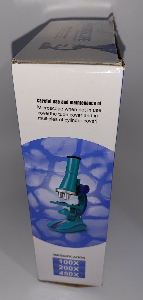 CHANG SHENG TOYS C2127 Early Development Science LED Microscope Toy Purple Green