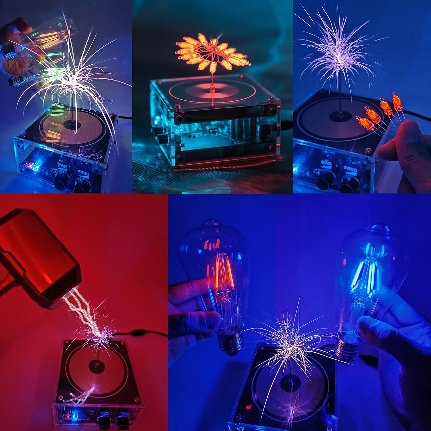 Tesla Coil Musical Speaker Plasma Storm Cool Desktop Gadgets Electric Toys Bobin