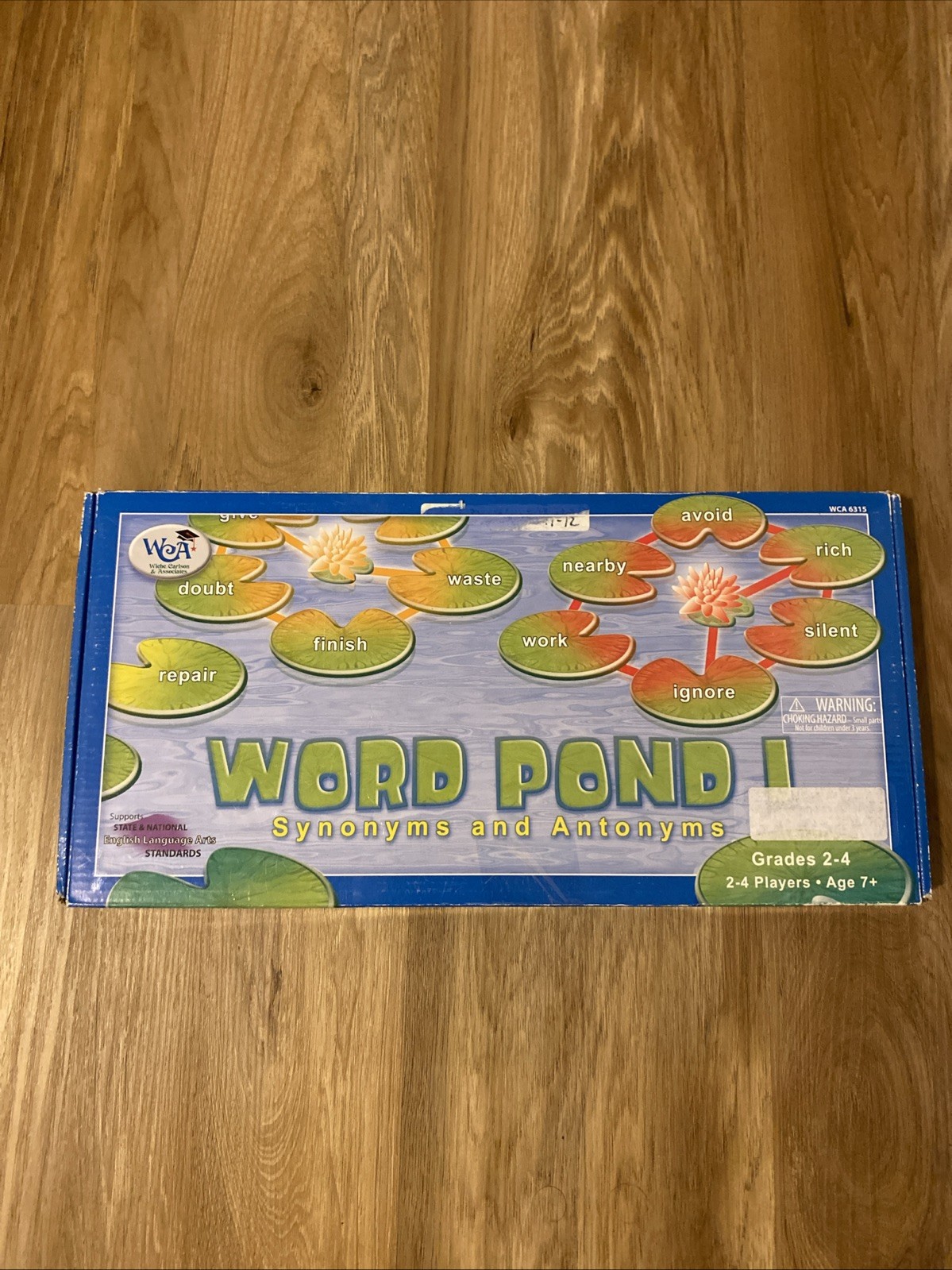 Word Pond I Synonyms & Antonyms Board Game Complete Grades 2-4 WCA