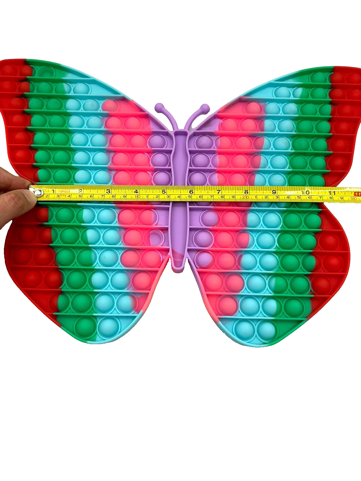 Sensory Toy Butterfly Jumbo Colorful Push Pop Stress Relief Fun Learn