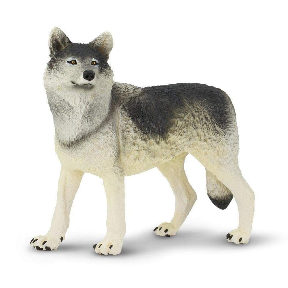 GRAY WOLF Animal Figurine Safari Ltd. toy Wonderful Wildlife