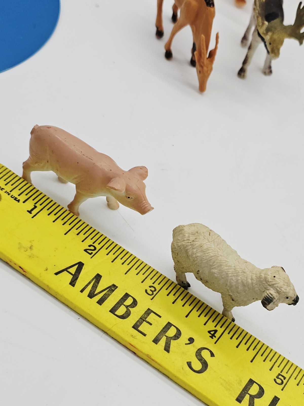 Large Lot of 36 Small 2″ Jungle Wild Farm Animals Plastic Toy Figures Pretend
