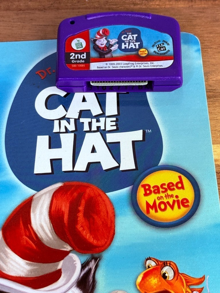 LeapFrog LeapPad Cat in the Hat 2nd Grade Reading Book Cartridge Dr Seuss