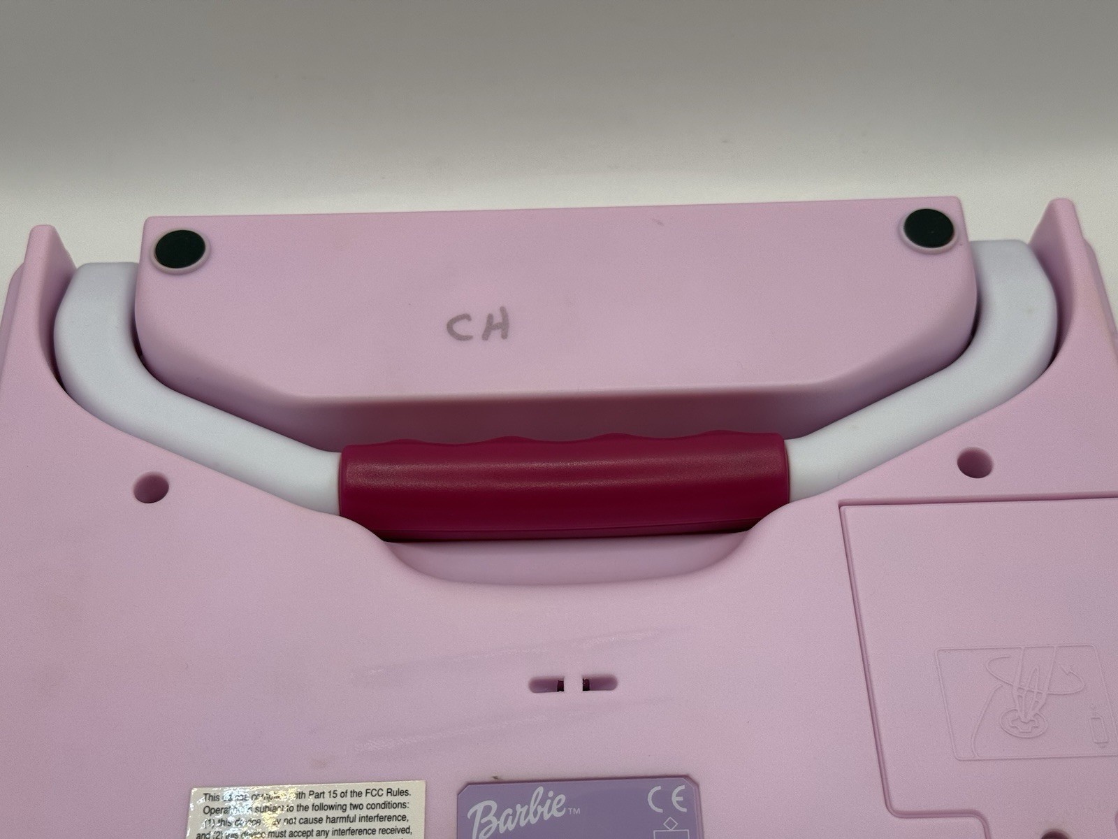 Barbie B-Book Learning Laptop Oregon Scientific 2002 w/Manual Mouse Pad TESTED