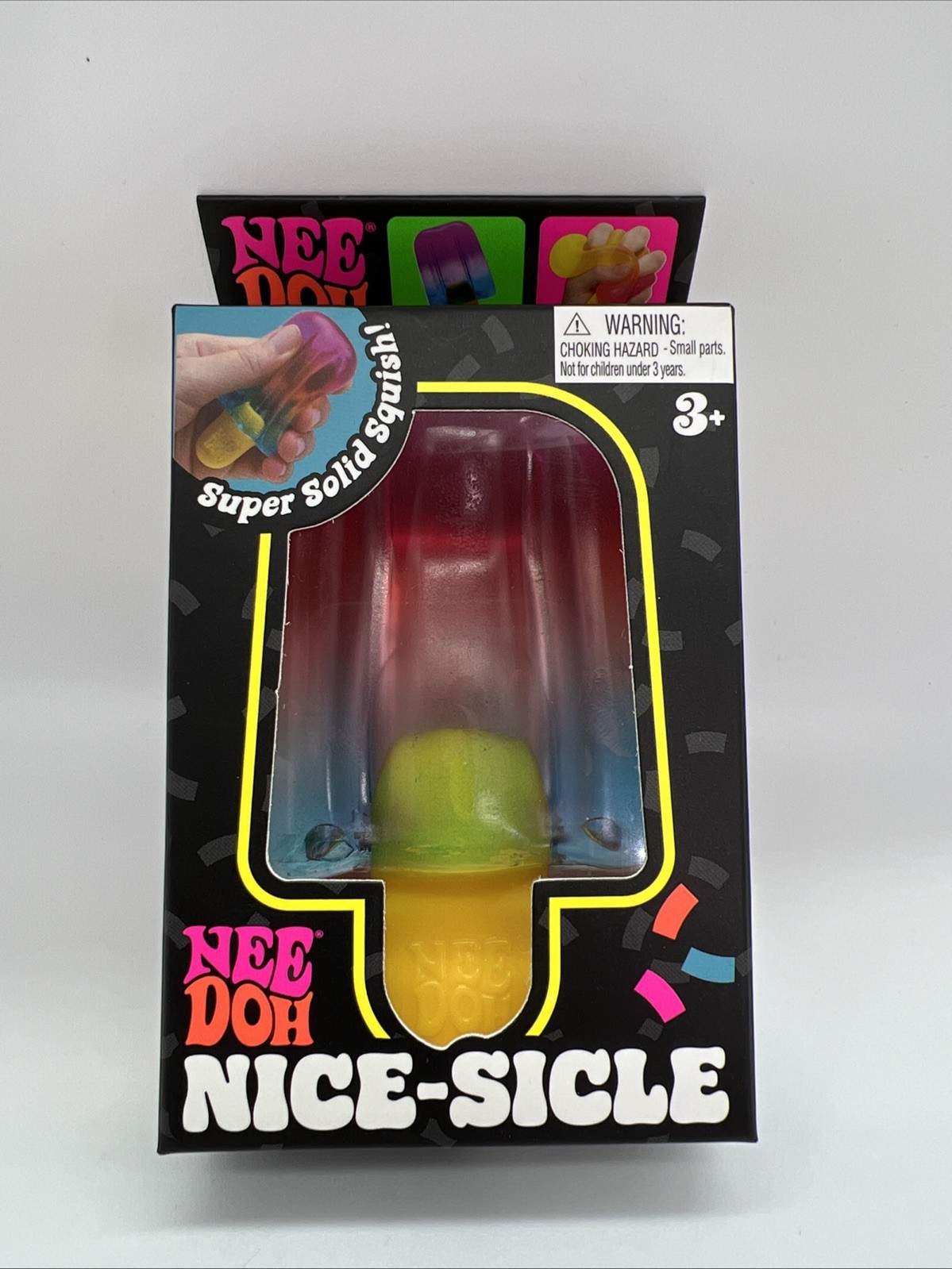 RARE MISPRINT! 😮 Nee Doh Nice-Sicle Popsicle NEEDOH -Red, White, and Blue ERROR