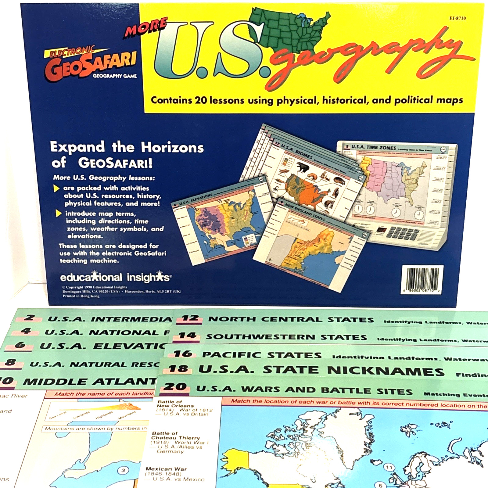 Vintage Electronic GeoSafari World & U.S. Geography Learning Game Lot Homeschool