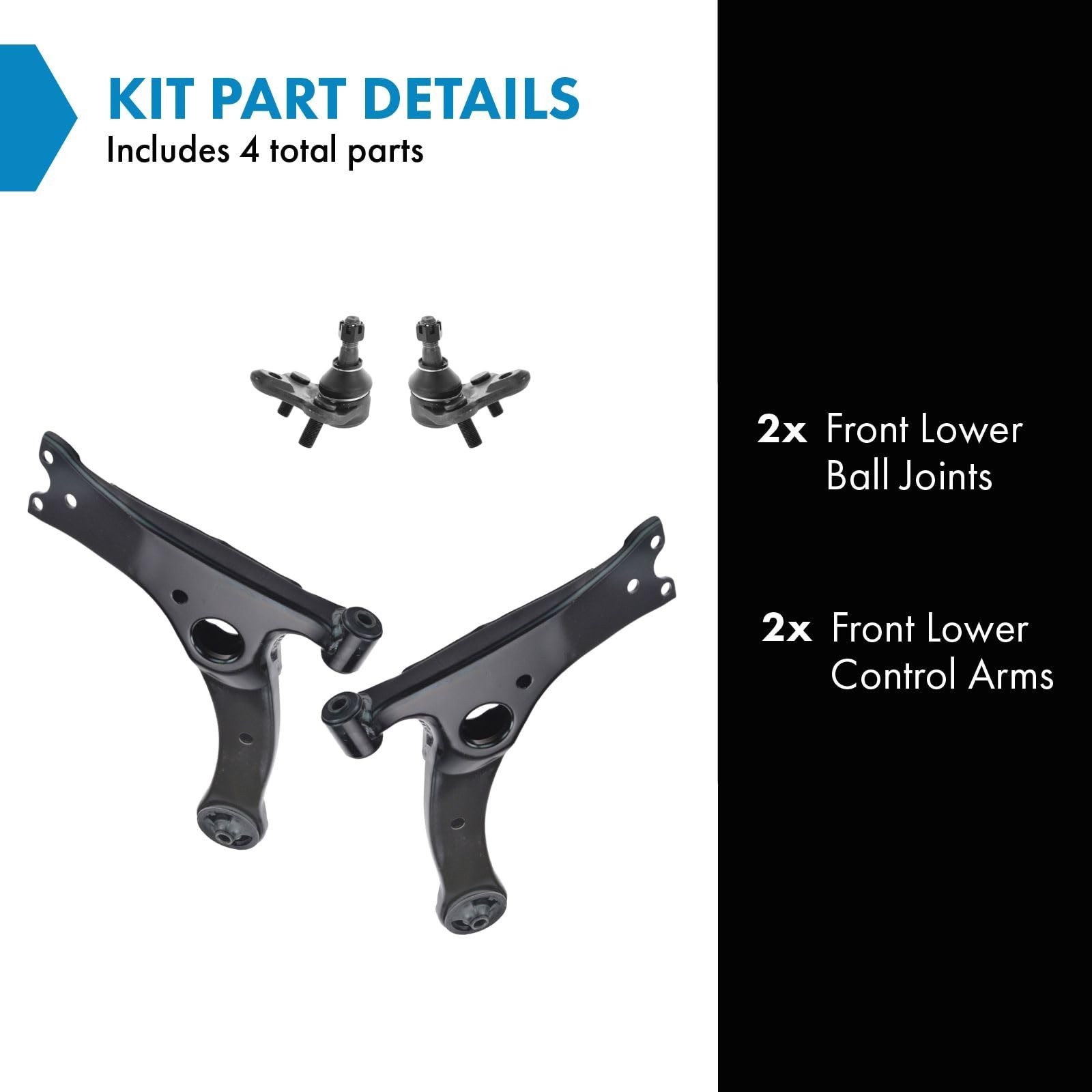 Toyota Corolla Celica Control Arm Kit with Ball Joints Front Lower 4 Pieces