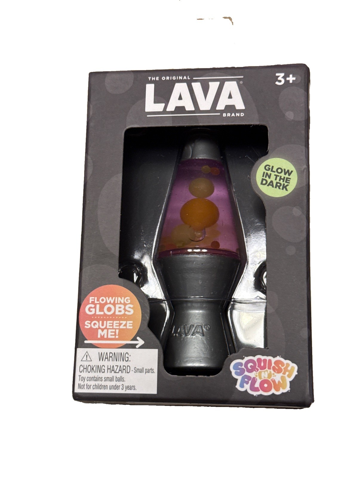 RARE NEW SCHYLLING NEEDOH LAVA Squish N’ Flow Glow in Dark Purple NIB