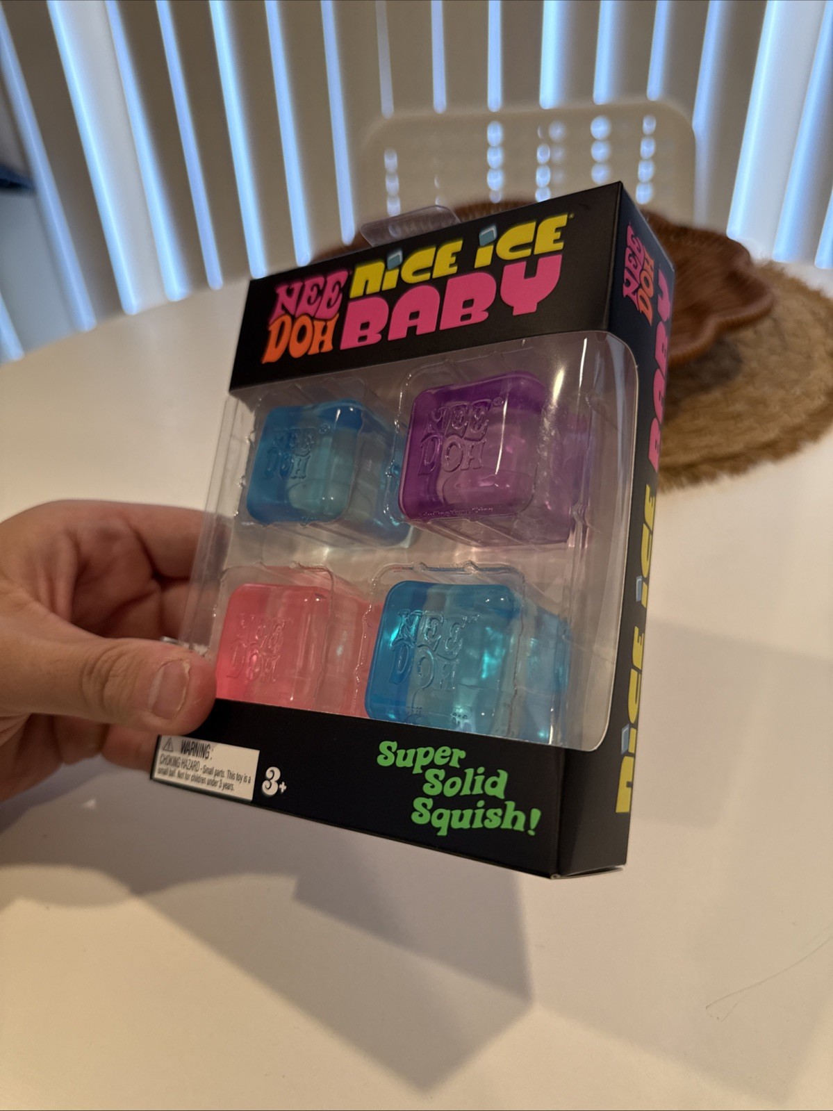 🔥NeeDoh Nice ICE Baby 4 pack, Set of 4 Nee Doh Mini Nice Cube BRAND NEW SEALED