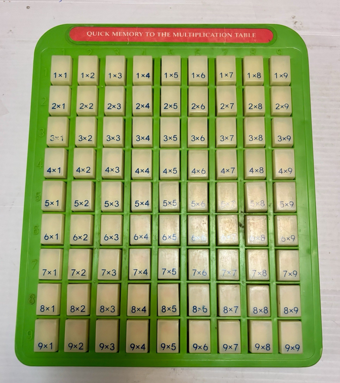 Vintage Touch & Tell Multiplication Table Push Button To See Answer VGC Rare HTF