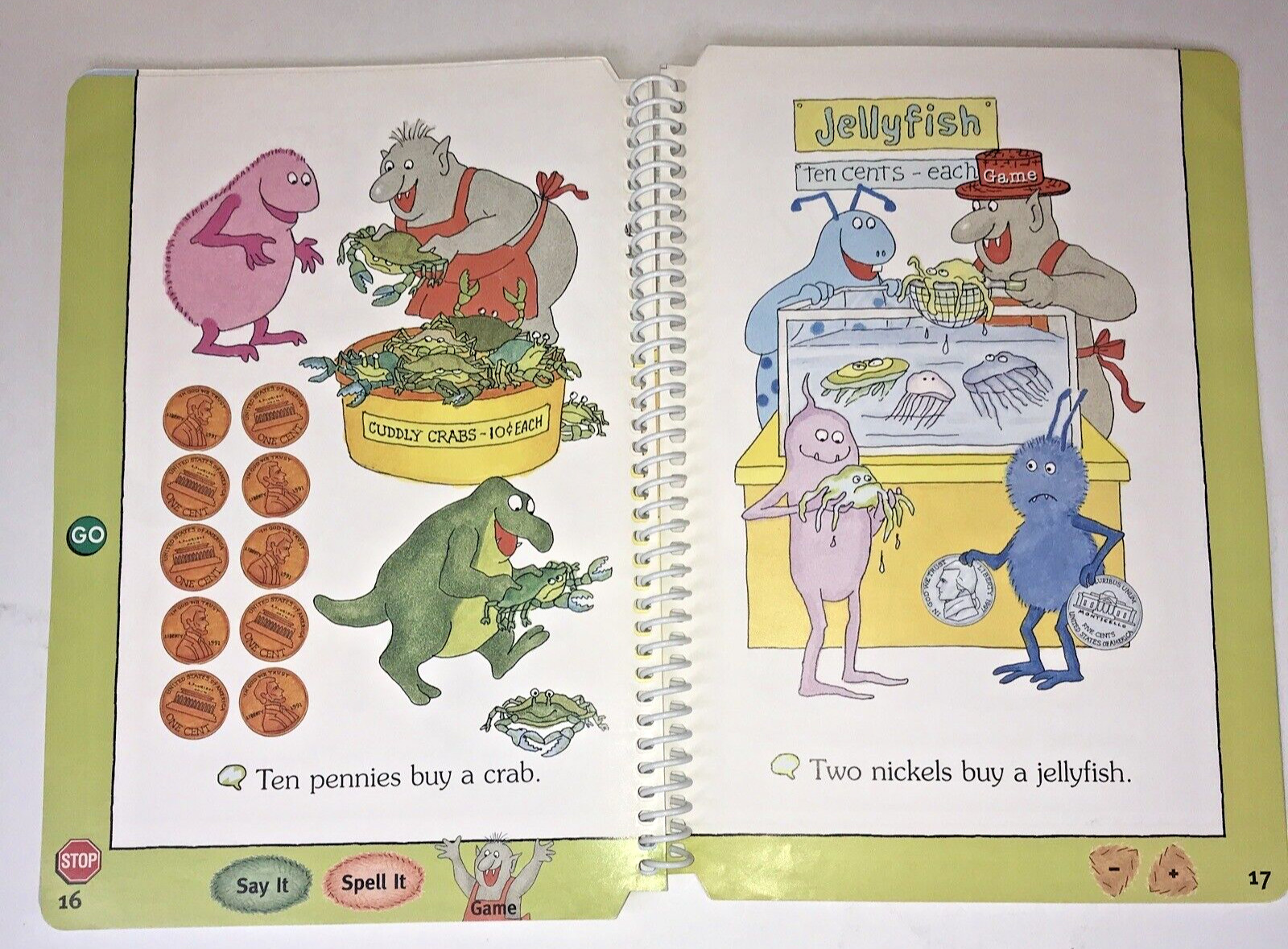 Lot Of 3 Leap Frog Leap 1 Preschool-Grade 1 3 Books and 1 Cartridge Ages 4-6
