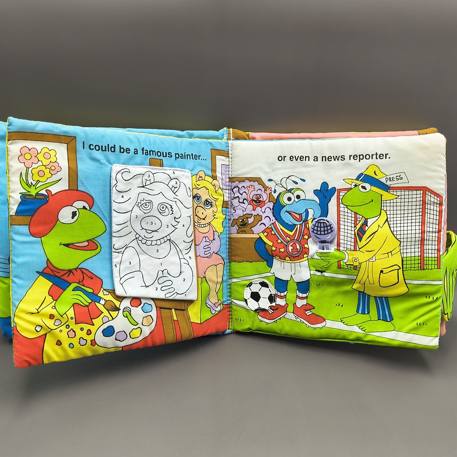 Muppets Kermit “What Could I Be?” Interactive Cloth Book – Learning Reading Fun