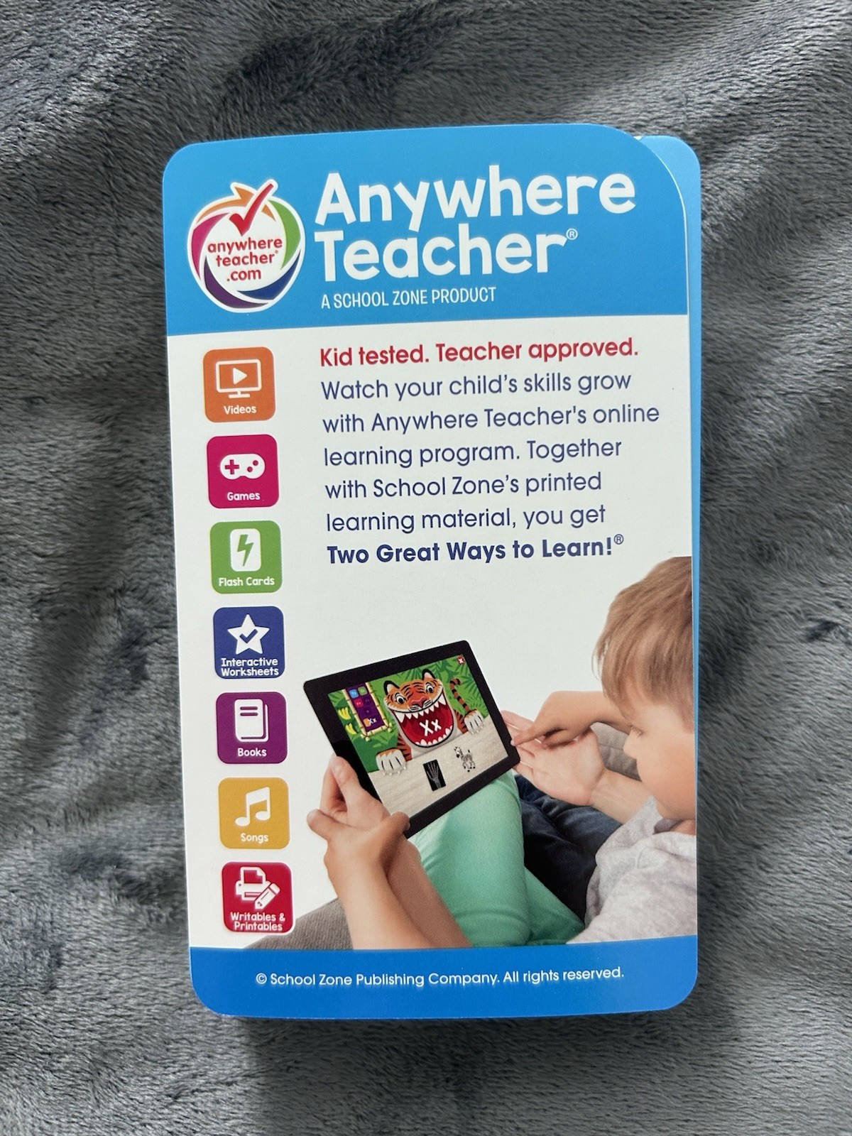 School Zone Multiplication 0-12 Flash Cards Ages 8+ 2023 MPN 04008