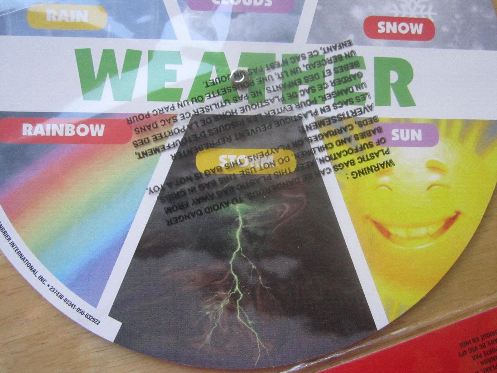 Teaching Tree Educational Spinner 8″ Guide To The Sky Cirrus Stratus Cumulus Pkg